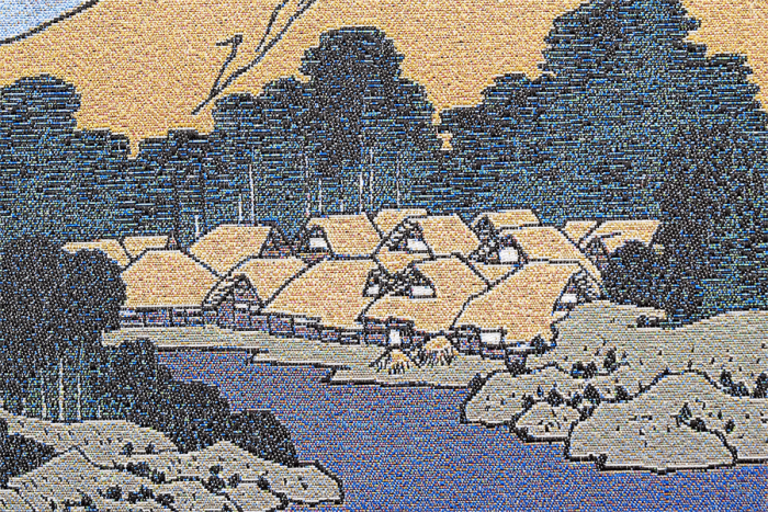 甲州三坂水面 | 葛飾北斎 富嶽三十六景を「織り」で復刻・通販